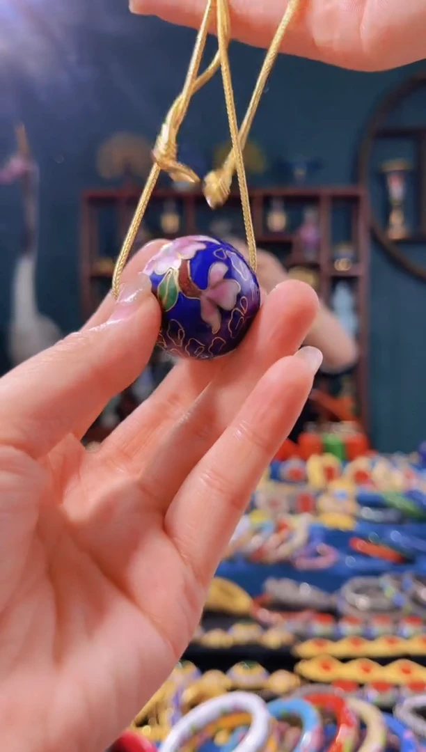 【闪购商品】非遗技艺 景泰蓝3.0大珠 宝蓝色