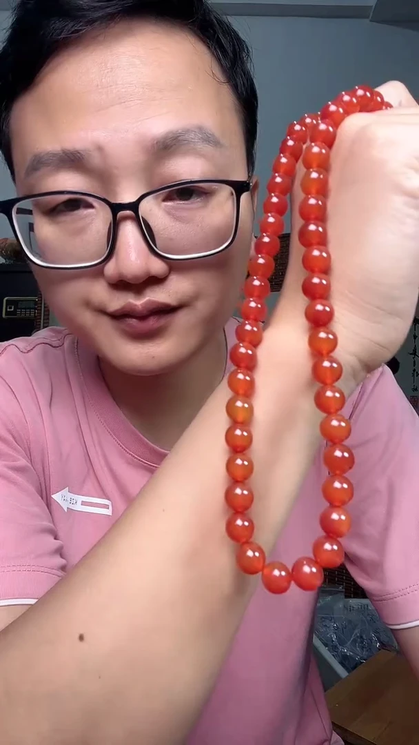 玛瑙/玉髓颈饰未镶嵌4205满黄珠链多样性发一条