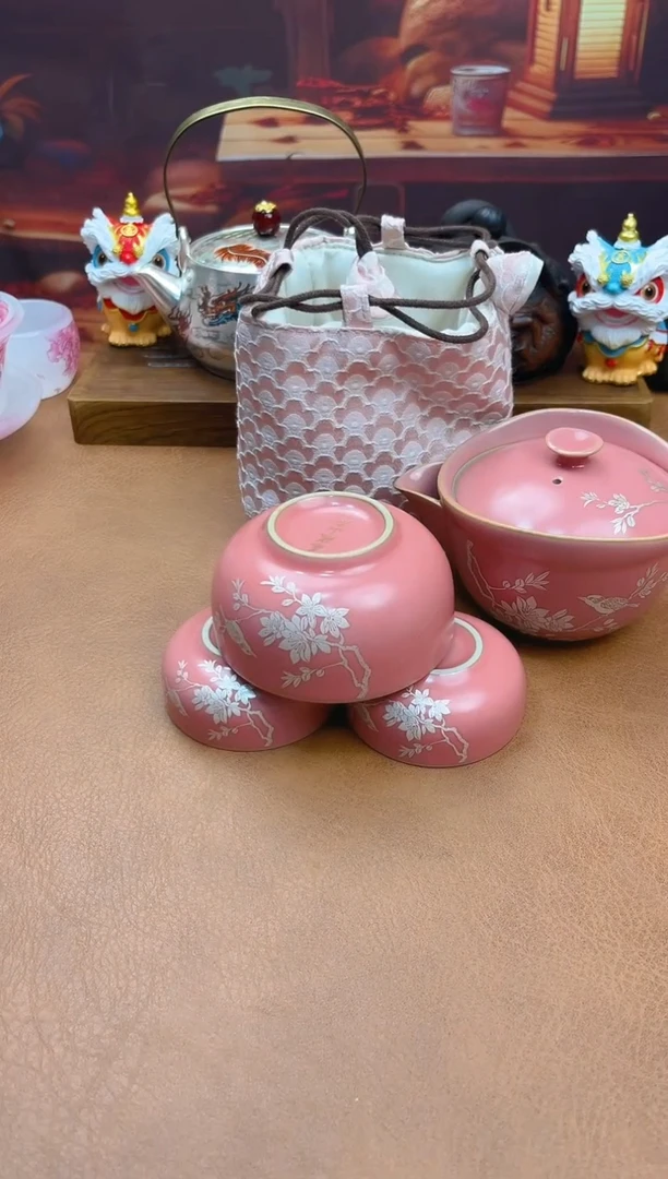 陶瓷茶具摆件茶叶罐