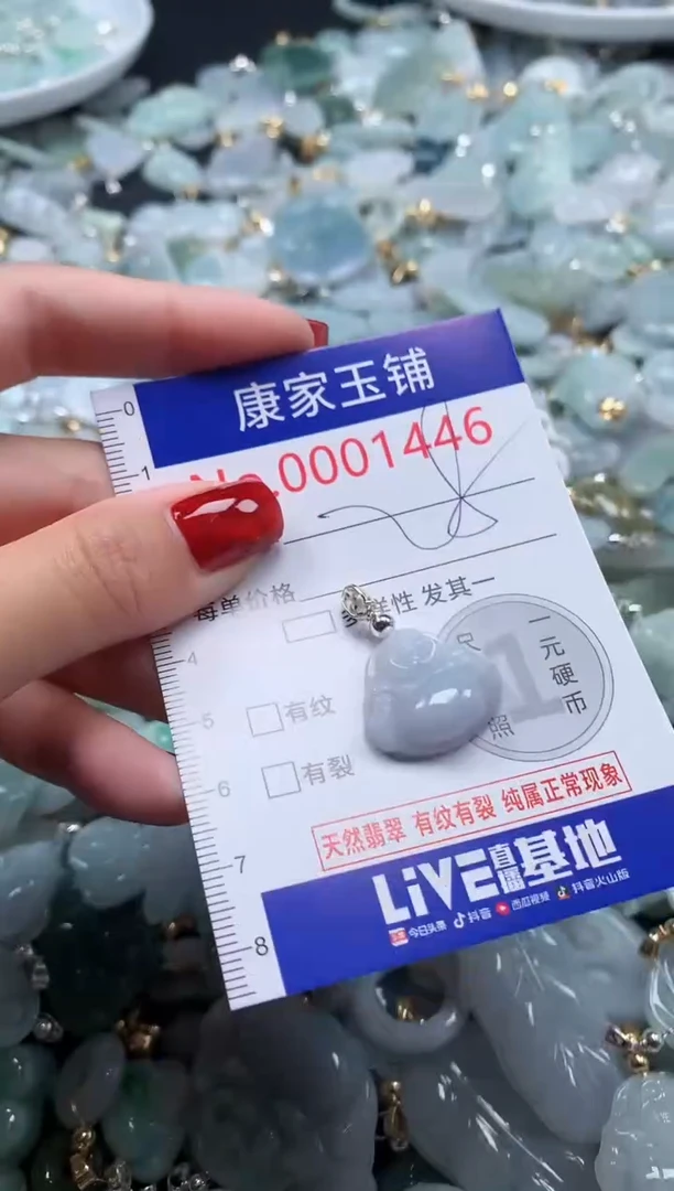翡翠未镶嵌吊坠(不含链)1446