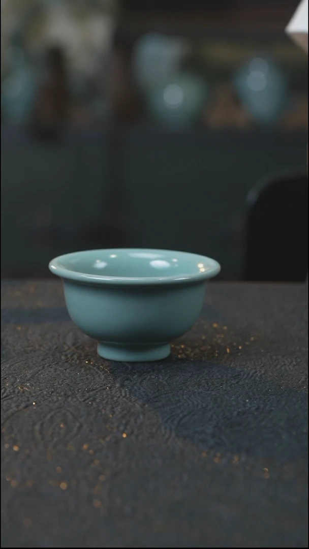 压手杯 汝瓷 （拾汝）（天青）