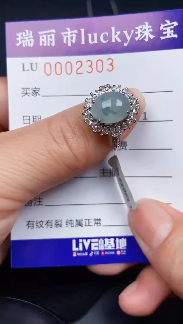 翡翠银S925镶嵌颈饰2303