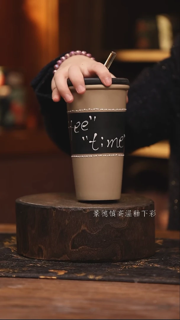 陶瓷景德镇高温釉下手绘陶瓷@L473@