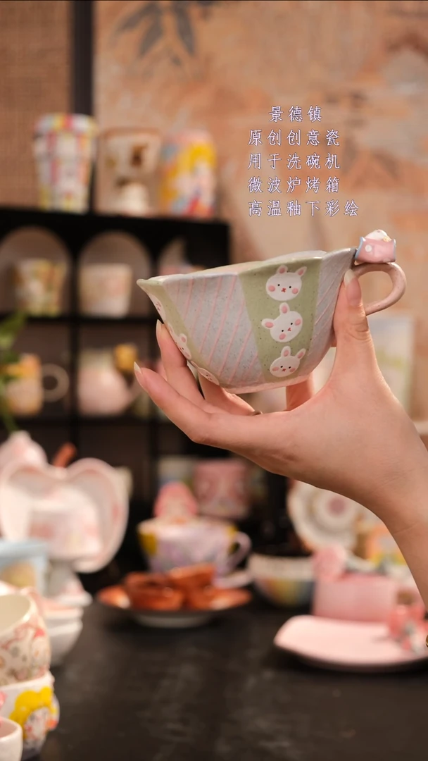 摆件旺的可以陶瓷高温釉下彩