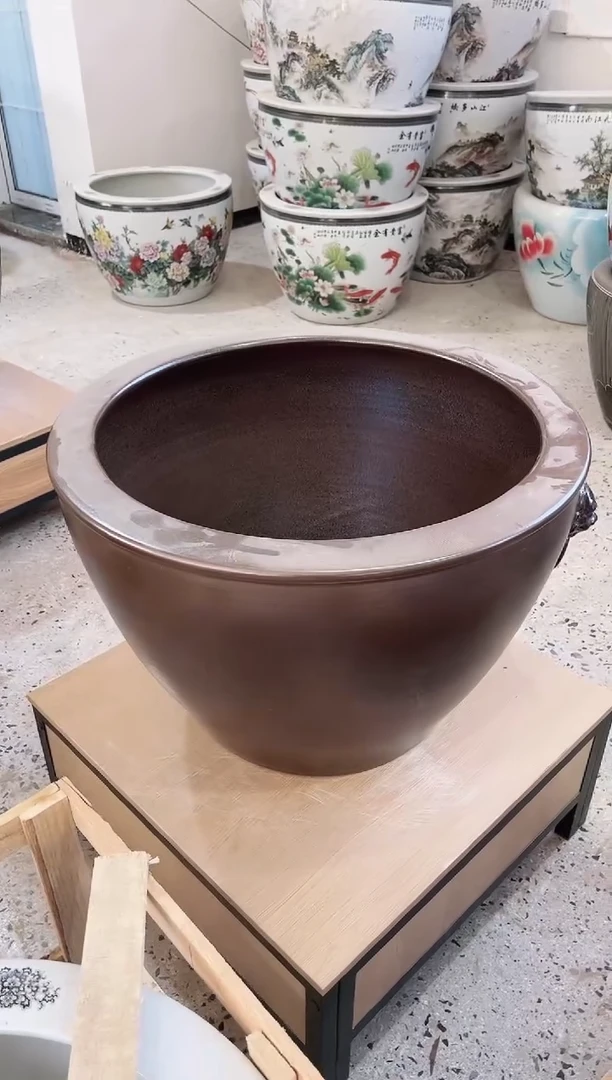 【闪购商品】缸60直径古铜带耳......