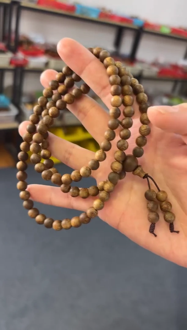 沉香手串 种植白奇楠沉香108颗脖挂多样性发其一