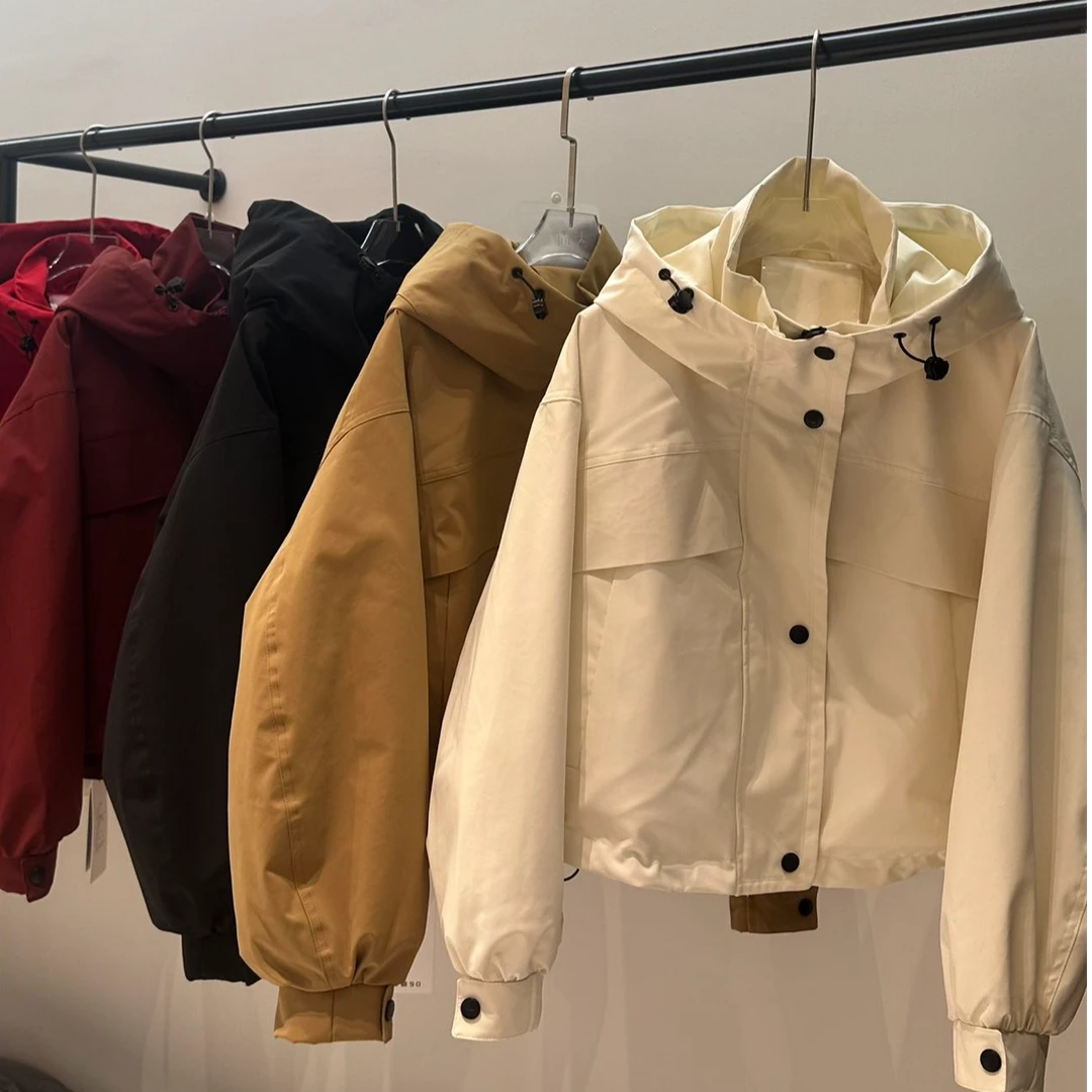 韩版宽松设计感显瘦短款保暖连帽鹅绒服SSS