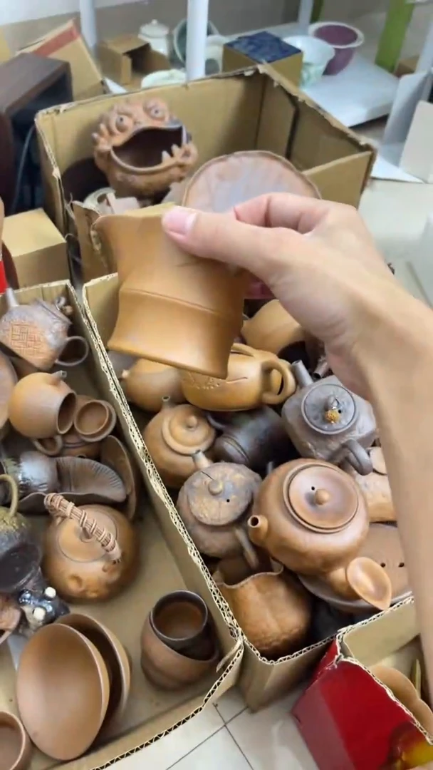 限时特价！岩泥茶具@ 竹节壶