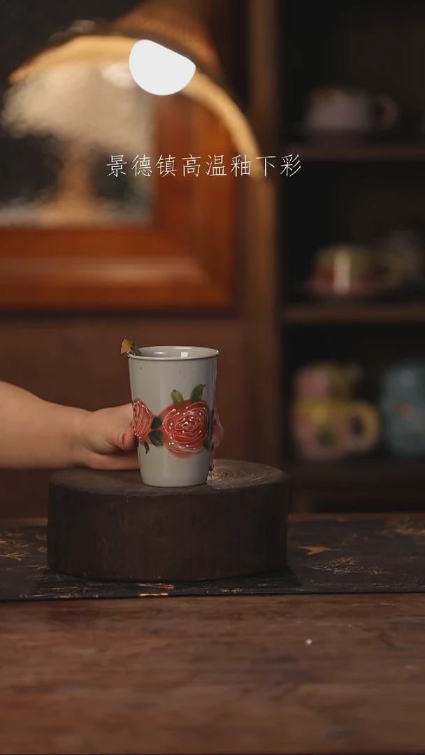 陶瓷景德镇高温釉下手绘陶瓷243