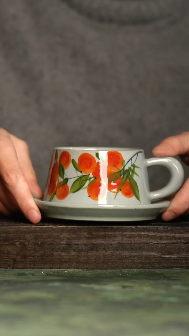 【闪购商品】杯青诗手工手绘瓷器