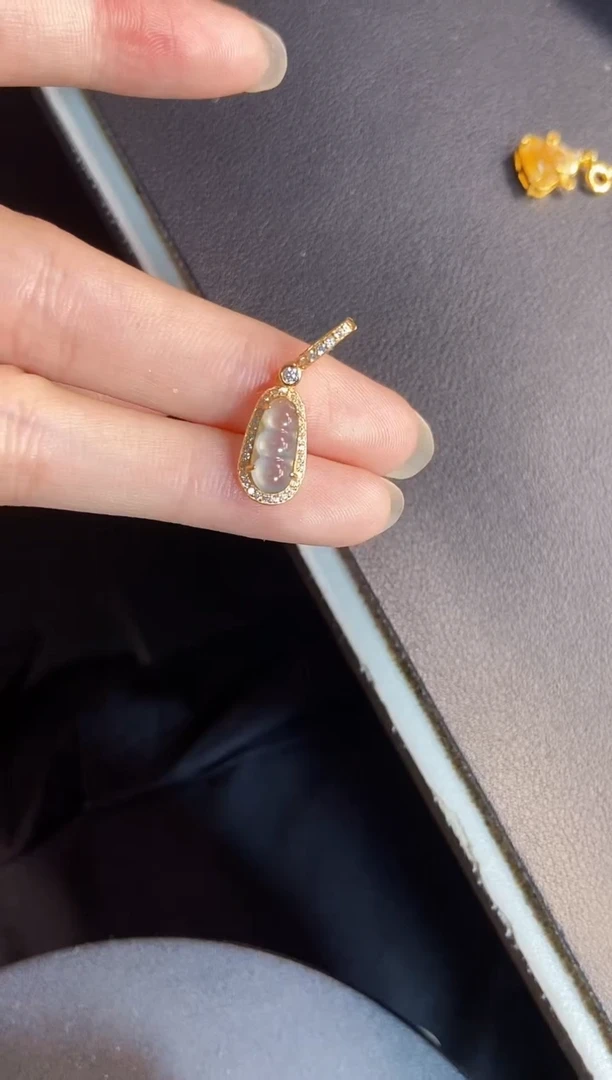 吊坠(不含链)银S925镶嵌翡翠1