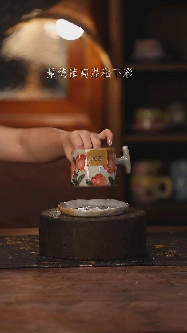 陶瓷景德镇高温釉下手绘陶瓷003