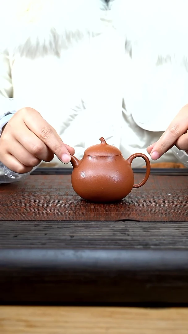 【闪购商品】紫砂茶壶csl 红降坡 茄瓜