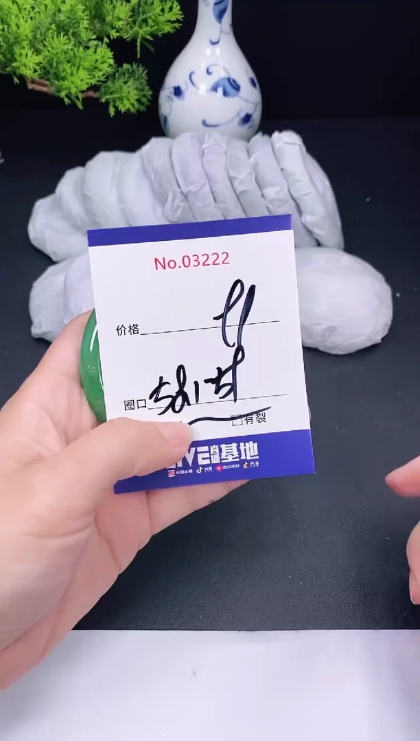 未镶嵌手镯翡翠3222