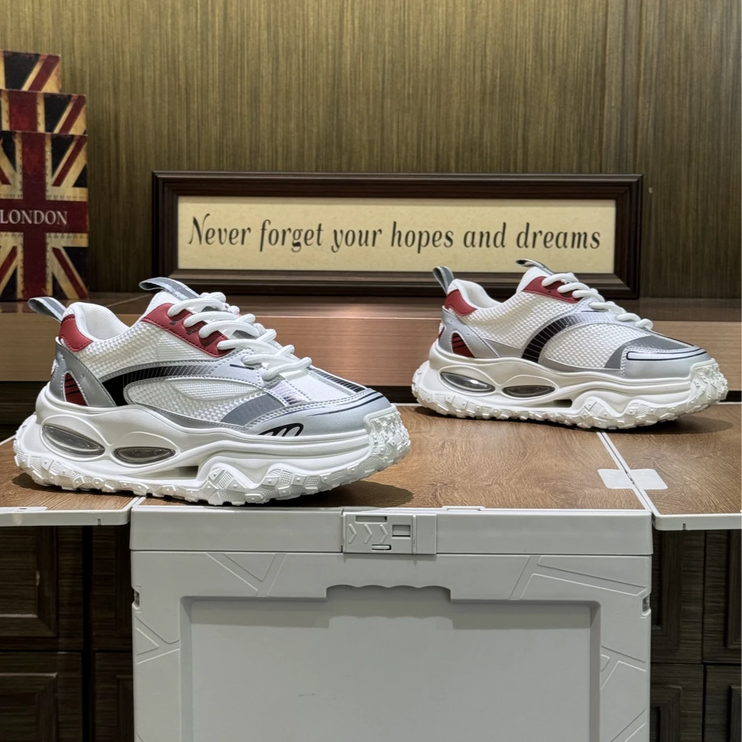2025夏季新款时尚百搭潮流气垫舒适耐磨休闲男鞋（标准码数）