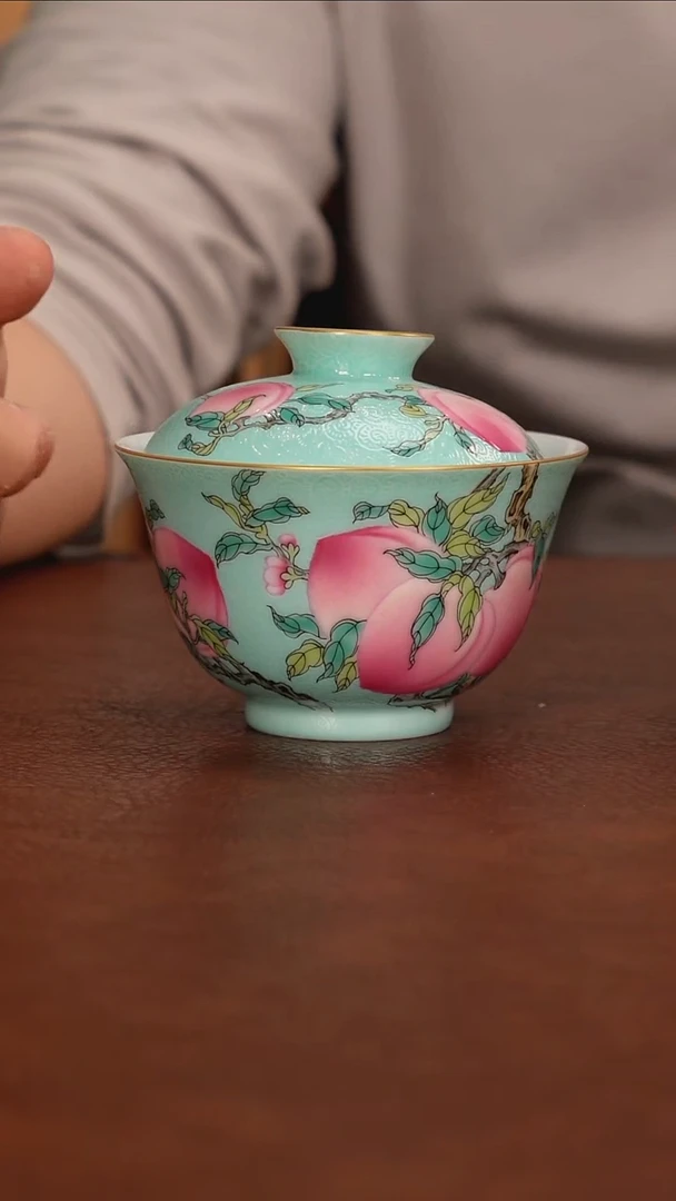 景德镇瓷器，青花瓷手绘茶具~