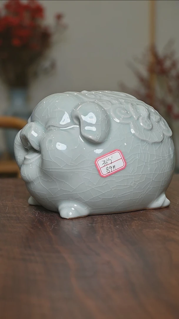【闪购商品】其他89#福来猪微瑕粉青釉 朱家款