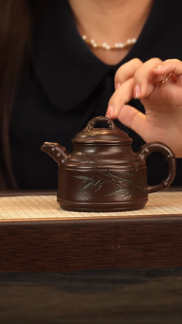 茶壶紫砂0520026871竹鼎