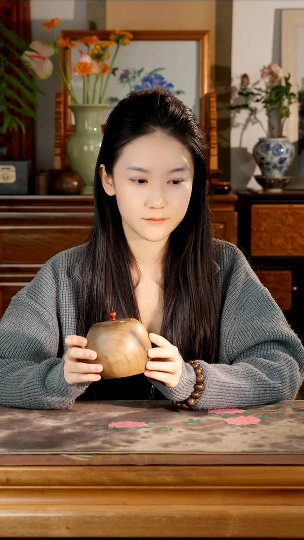 古沉金丝楠整木挖茶叶罐