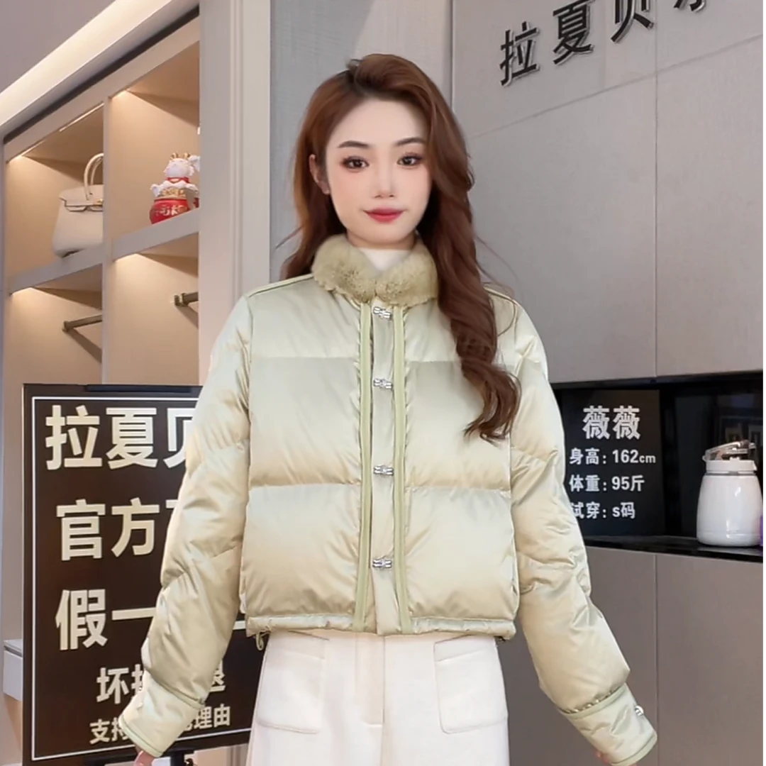 拉夏贝尔/25年冬季新款轻羽绒服气质轻奢外套 +裤子10230 LSC