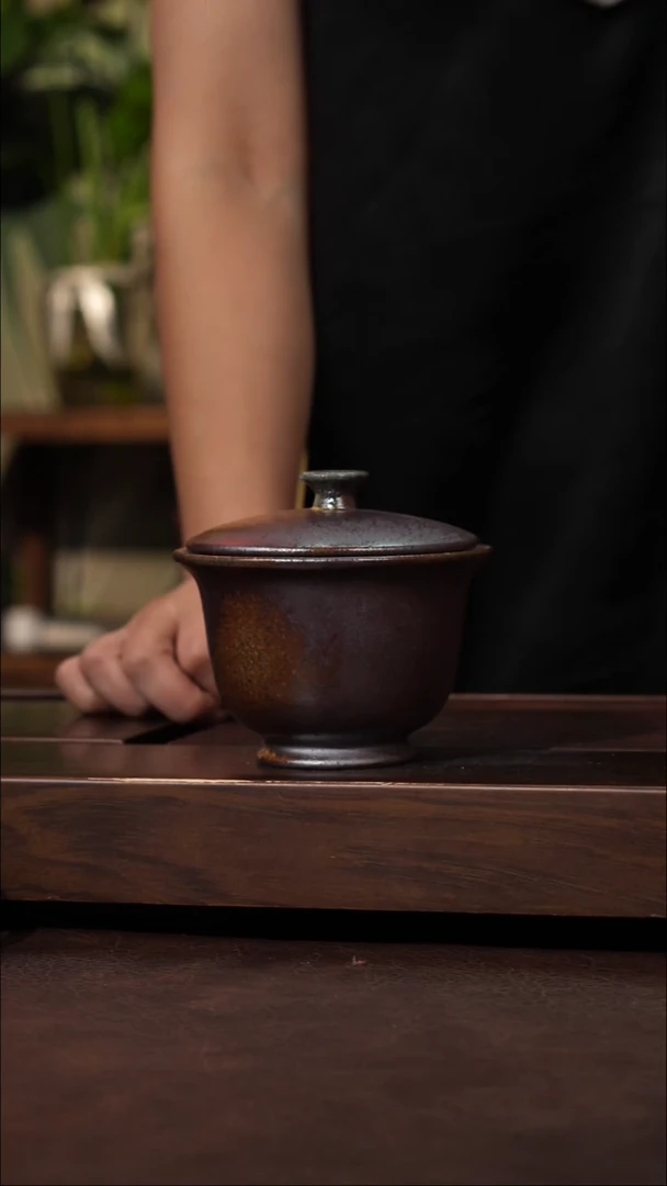 茶壶紫砂柴烧盖碗