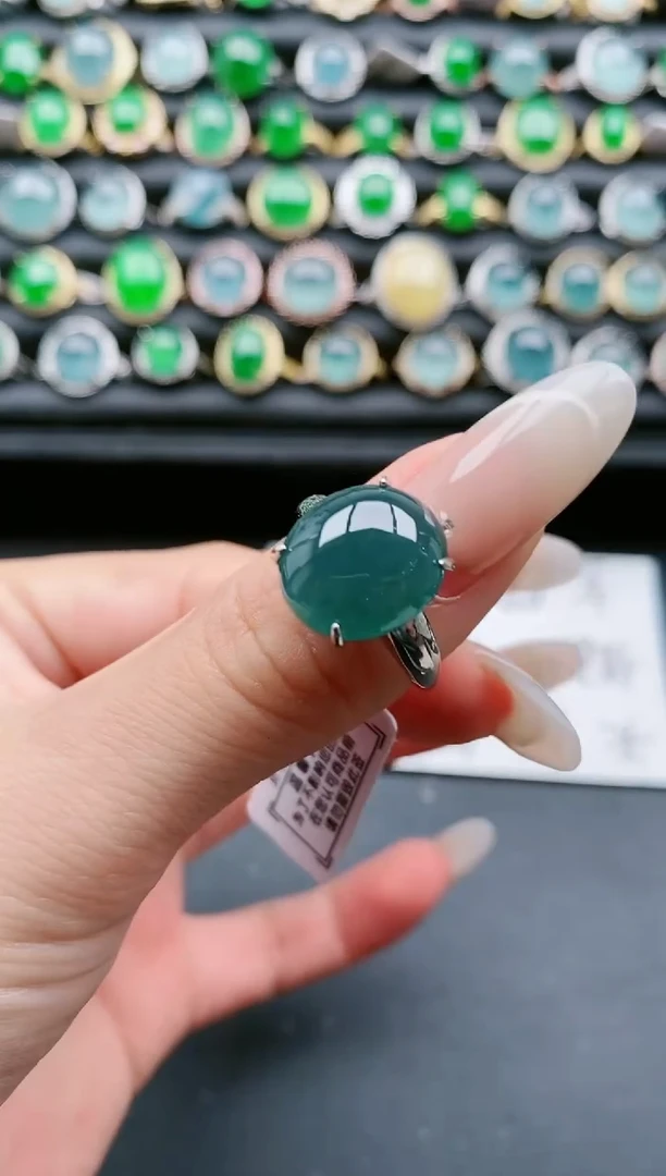 【闪购商品】翡翠戒指银S925镶嵌1111111111