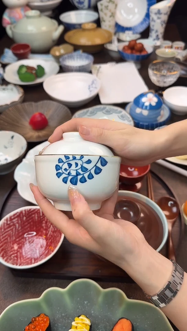瓷（唐草）雪莲一人食炖盅