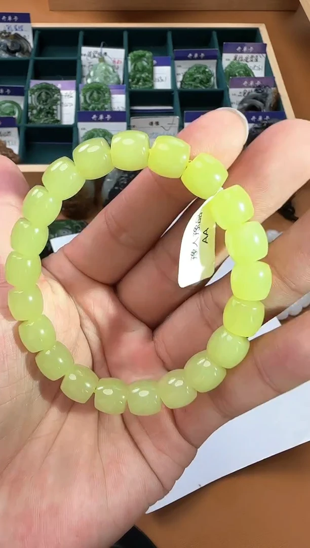 未镶嵌手链和田玉手串玉质结构颜色差异化发货拍一发一