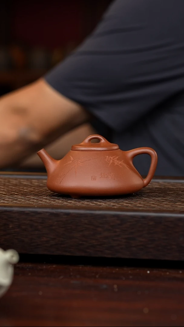 茶壶紫砂R**o丹壶溢香紫砂壶200毫升