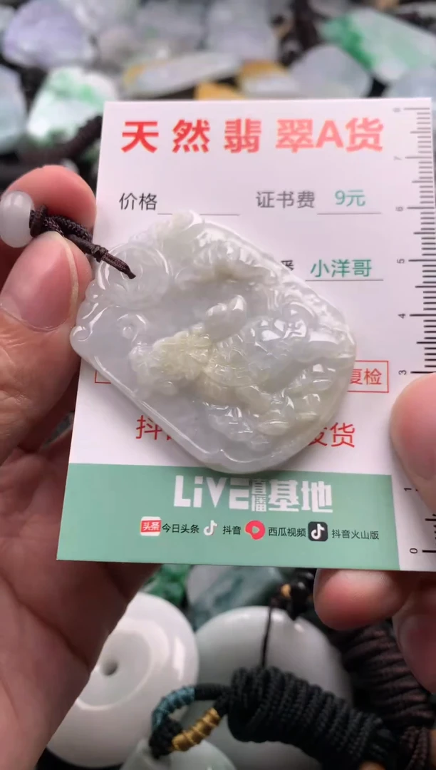 翡翠未镶嵌吊坠(不含链)1