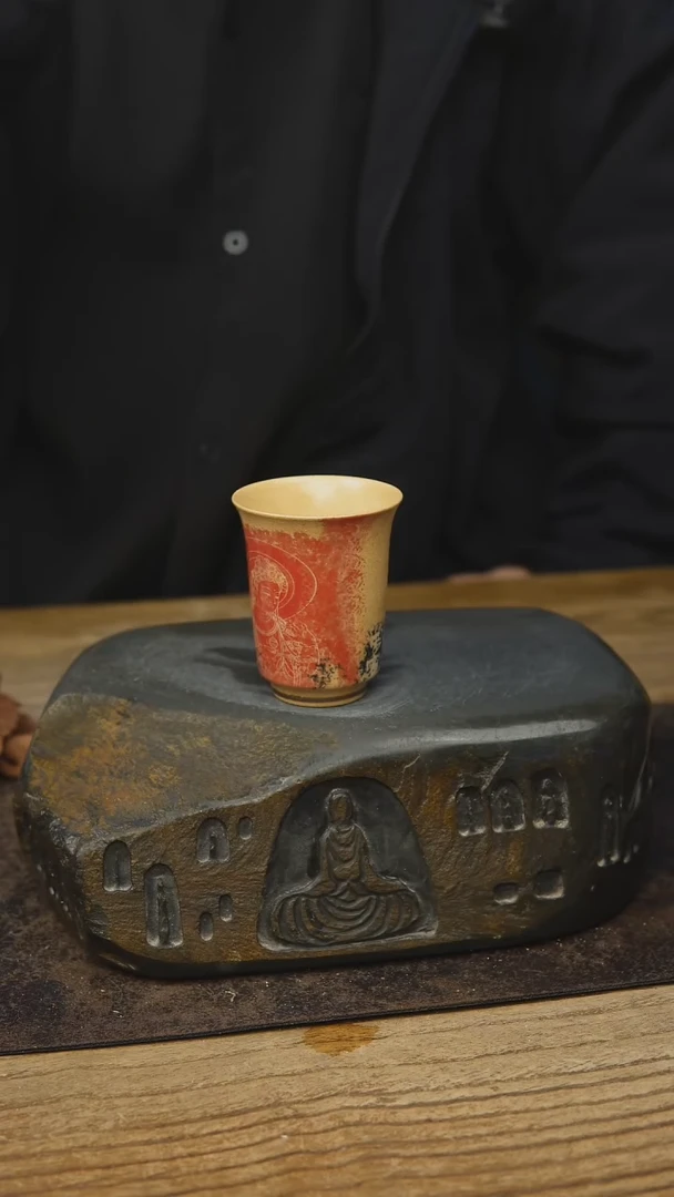 龙女礼佛图茶具闻香杯