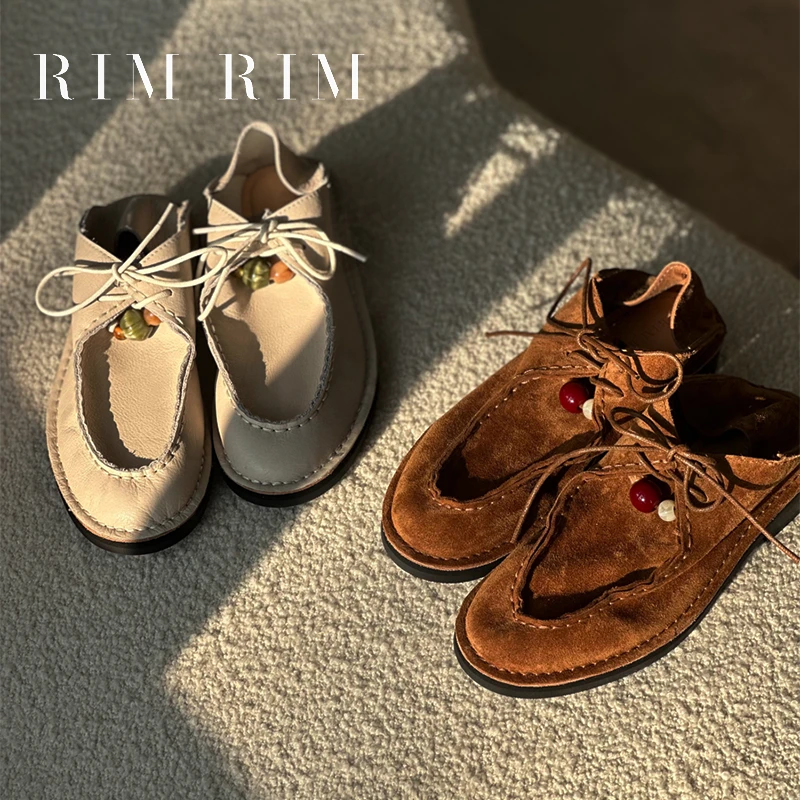 RIM RIM【松弛系列】厚底袋鼠鞋半拖复古休闲老钱风