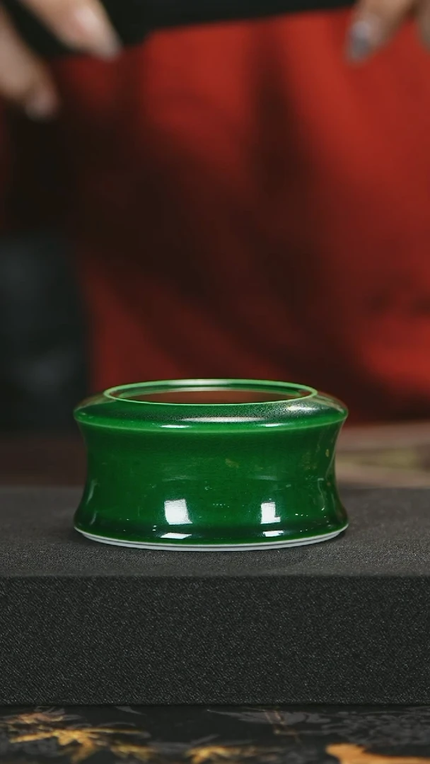 【闪购商品】 瓷堂里郎窑绿折腰盖置