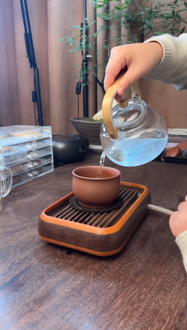 茶壶紫砂矿标级“圆融杯”主人杯--紫泥--容量：225cc