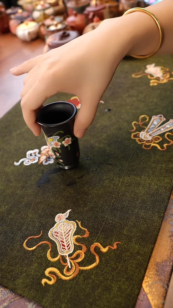 茶壶紫砂蝴蝶闻香杯