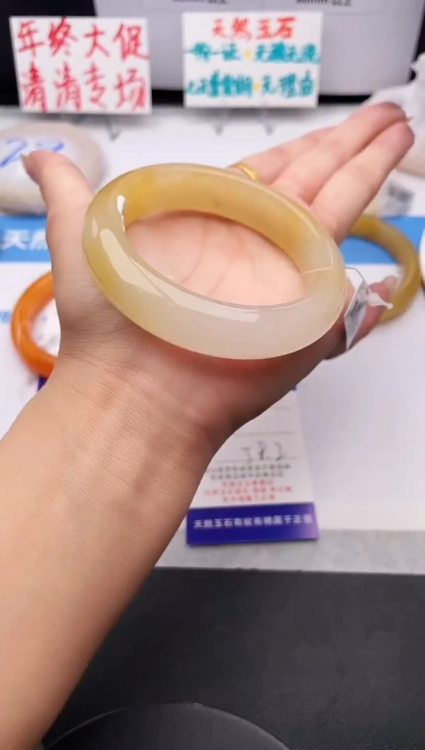 未镶嵌手镯石英质玉j176-HB58+