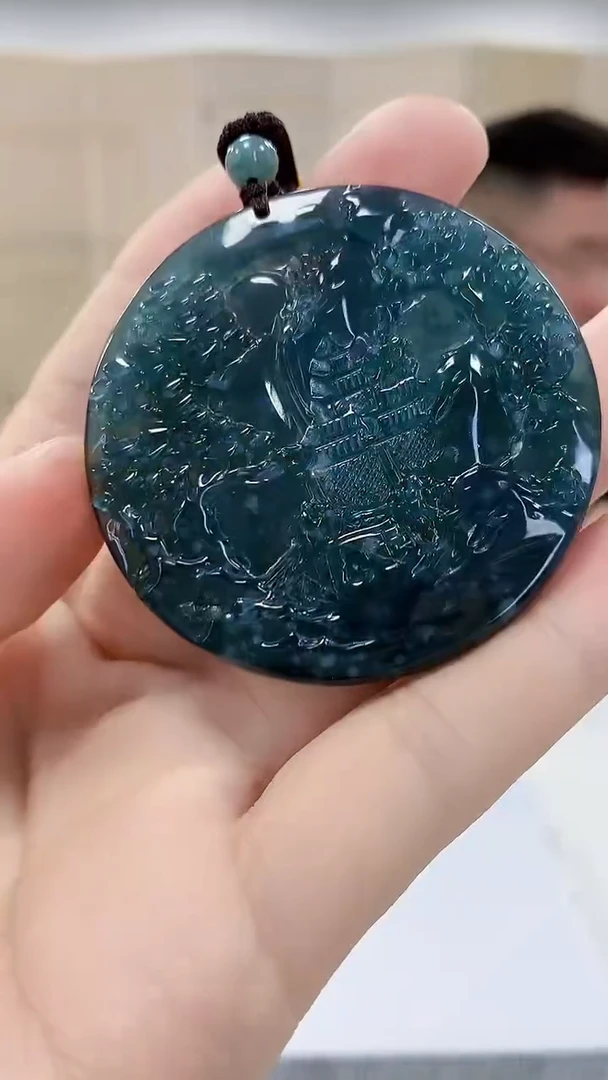 【闪购商品】定制翡翠未镶嵌5152bb-毛货挂件101