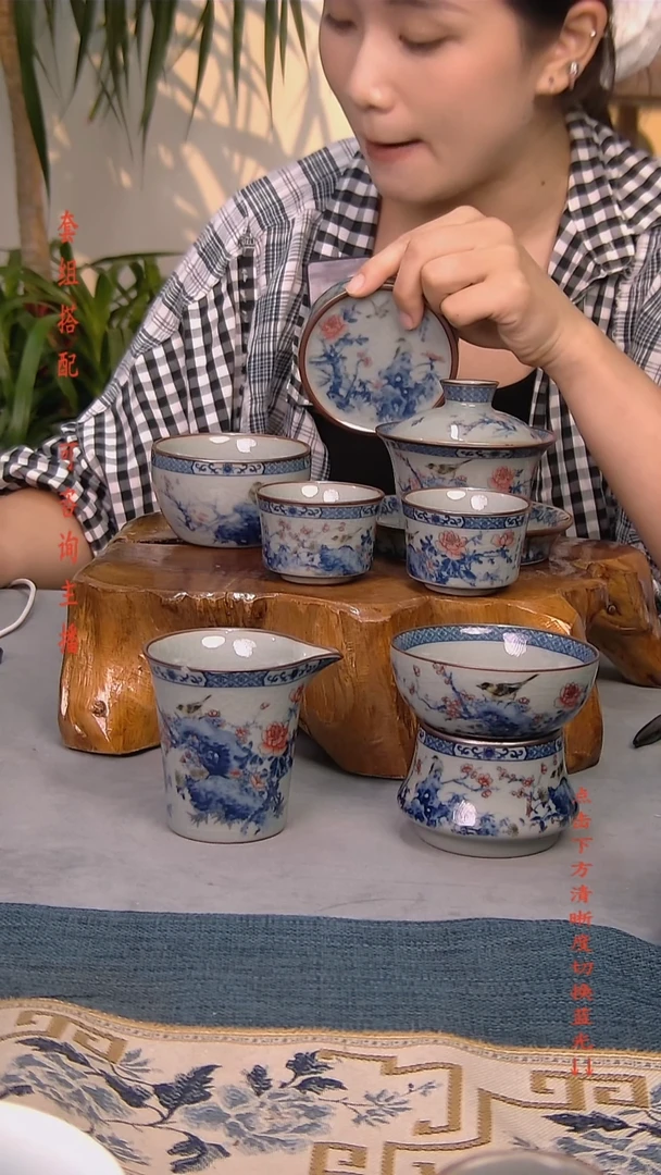 简装家用款7件套 老陶泥开片纹陶瓷茶具
