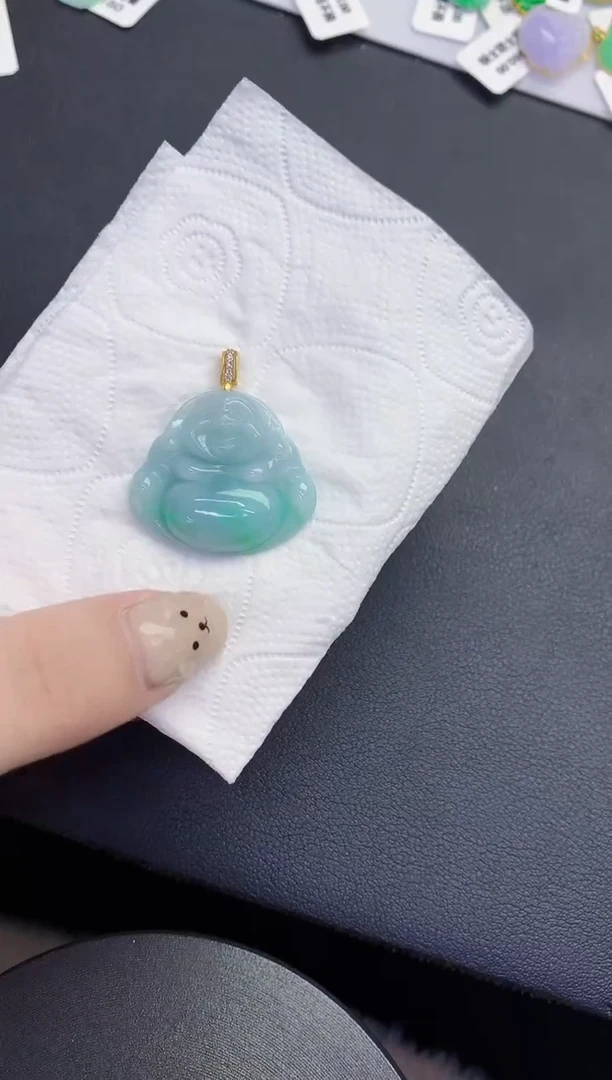 颈饰未镶嵌翡翠缅甸天然翡翠A货