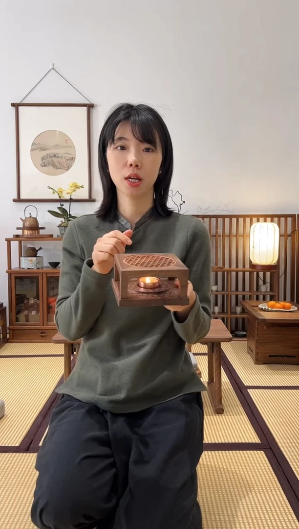 黑胡桃木方形温茶炉