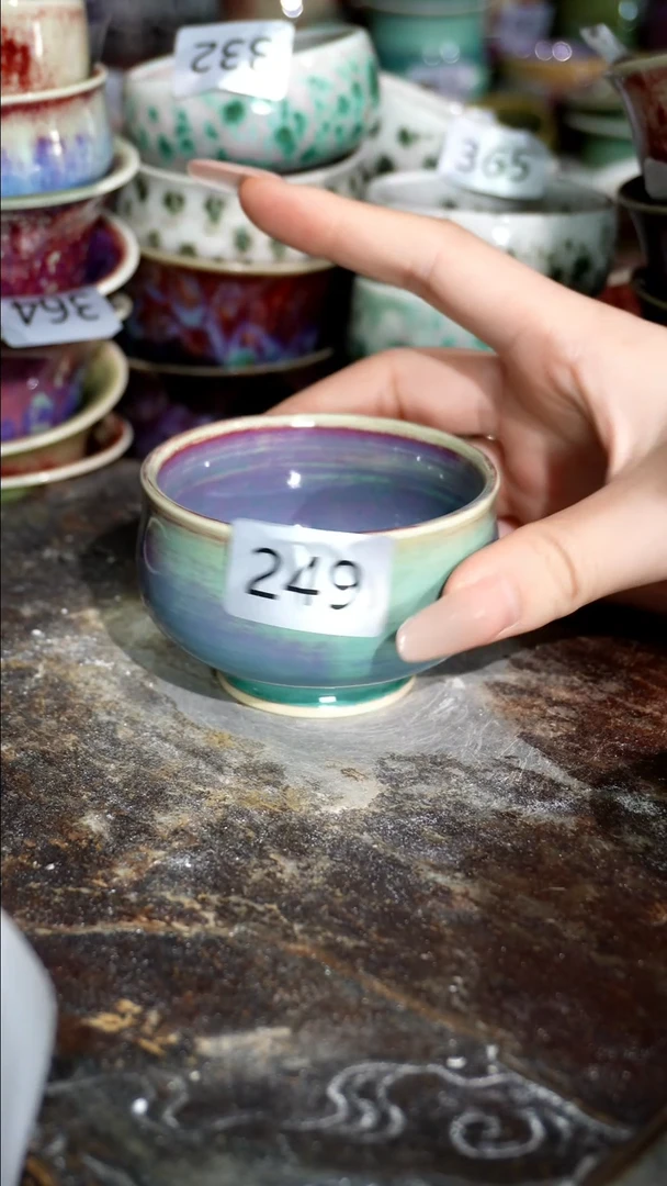 摆件精品窑变钧瓷茶器