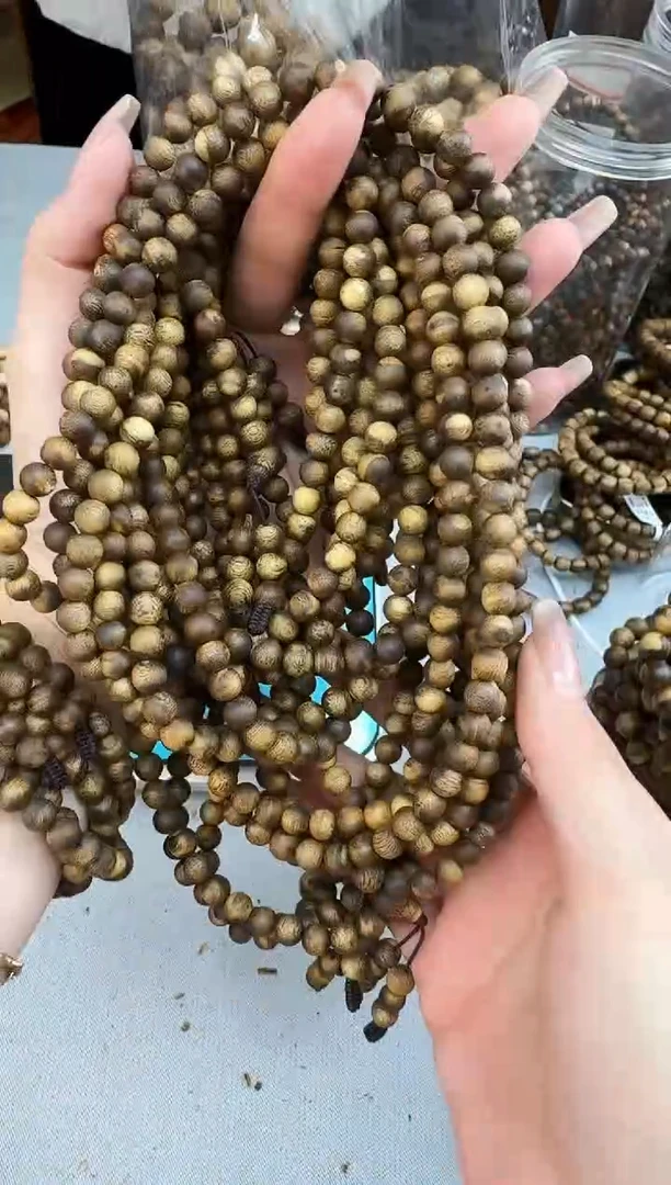 沉香手串0713金沙叶圆珠多圈多样性发一