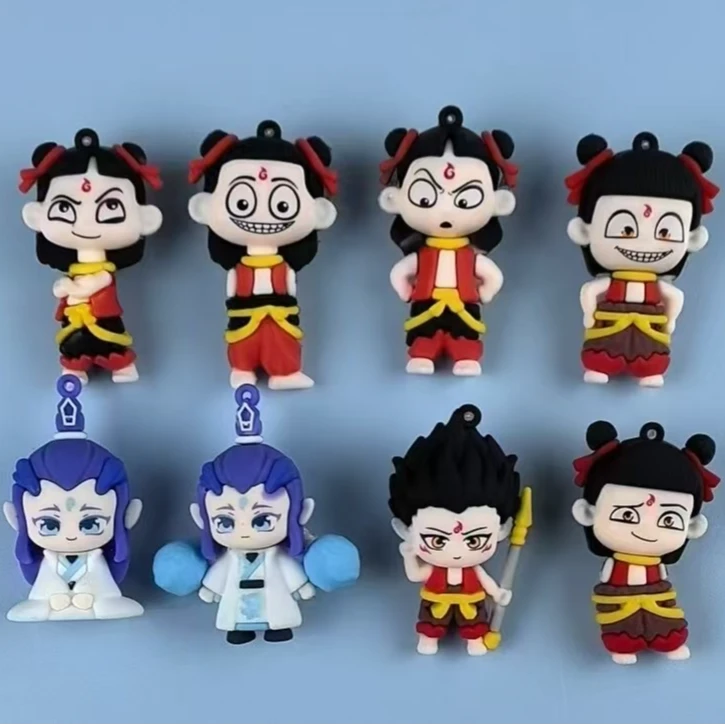 哪吒！网红热销爆款潮玩公仔钥匙扣挂件