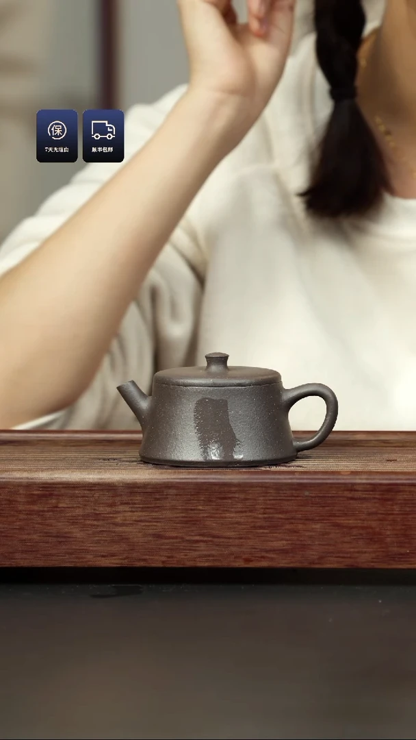 【闪购商品】紫砂茶壶粗砂千禧紫泥 云柱