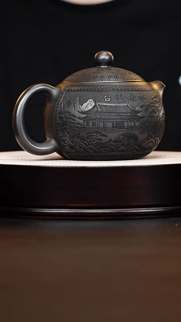 茶壶紫砂宜兴紫砂 荷花西施石黄 李恒杨