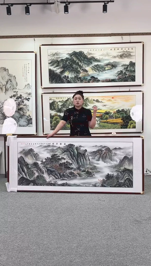 国画纯手绘208x86春和景明