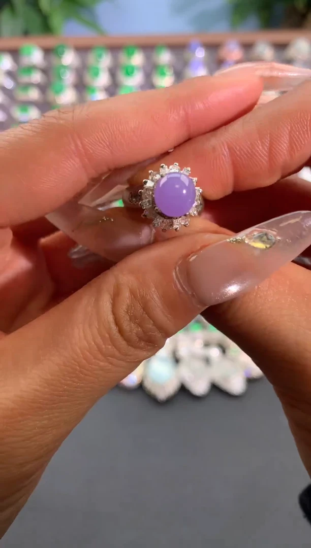 未镶嵌戒指翡翠铜托戒面