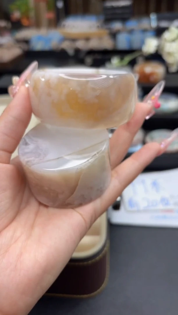 未镶嵌手镯石英质玉223(57圈赠送镯心)