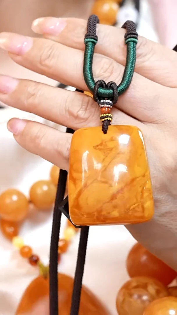 蜜蜡颈饰未镶嵌4378天然蜜蜡珠宝奇石云端妖孽全部保真