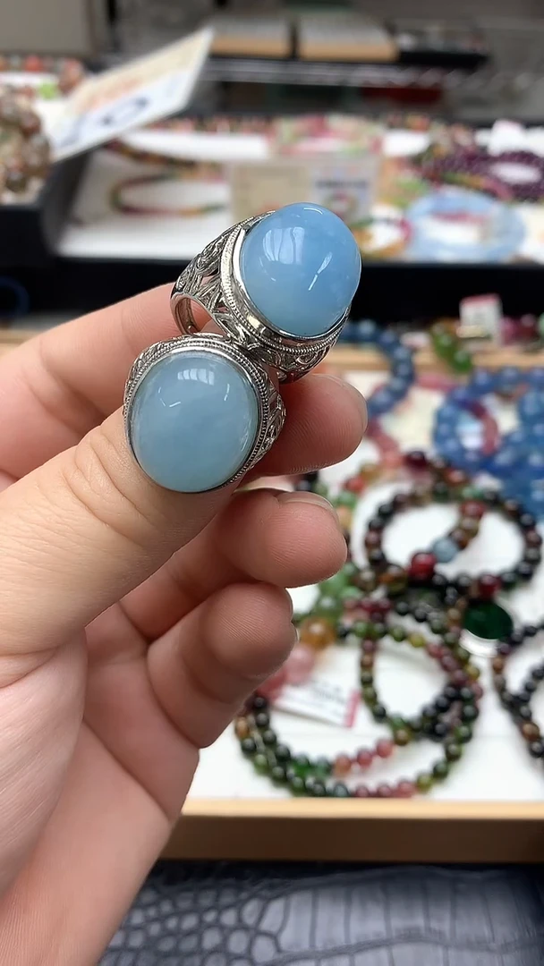 【闪购商品】水晶戒指钛钢手链1